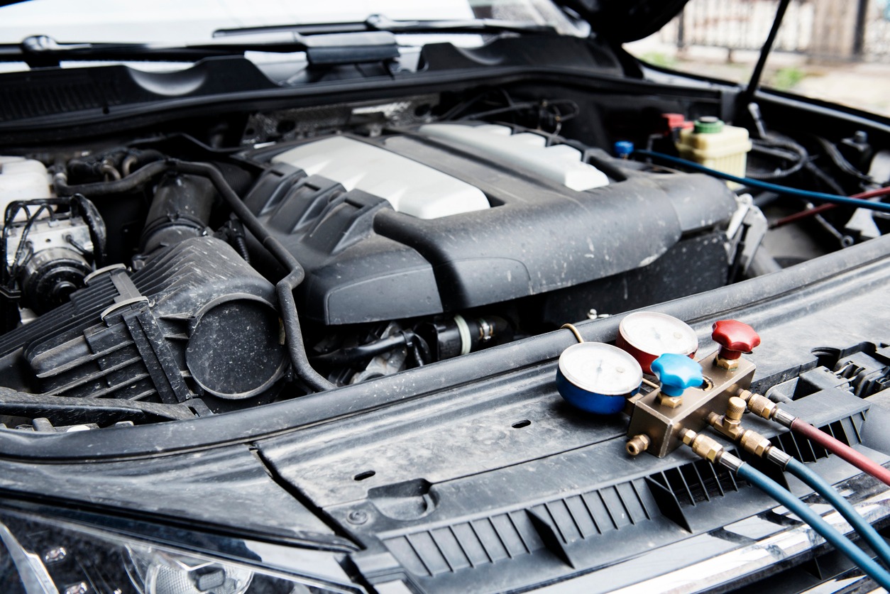 Omexaminering för mobil AC i fordon kategori V